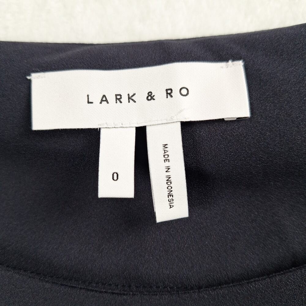 Lark & Ro Womens Size O Black Long Sleeve Pullover Blouse Top Shirt - Picture 3 of 11